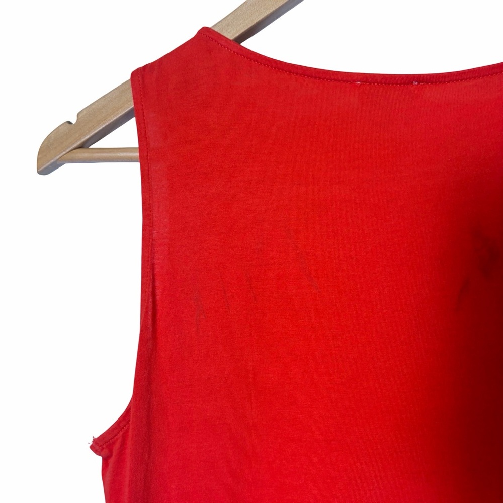 J. Crew Factory Tiered Knit Maxi Dress in Bright Cerise/ Red, Size S - Picture 13 of 15